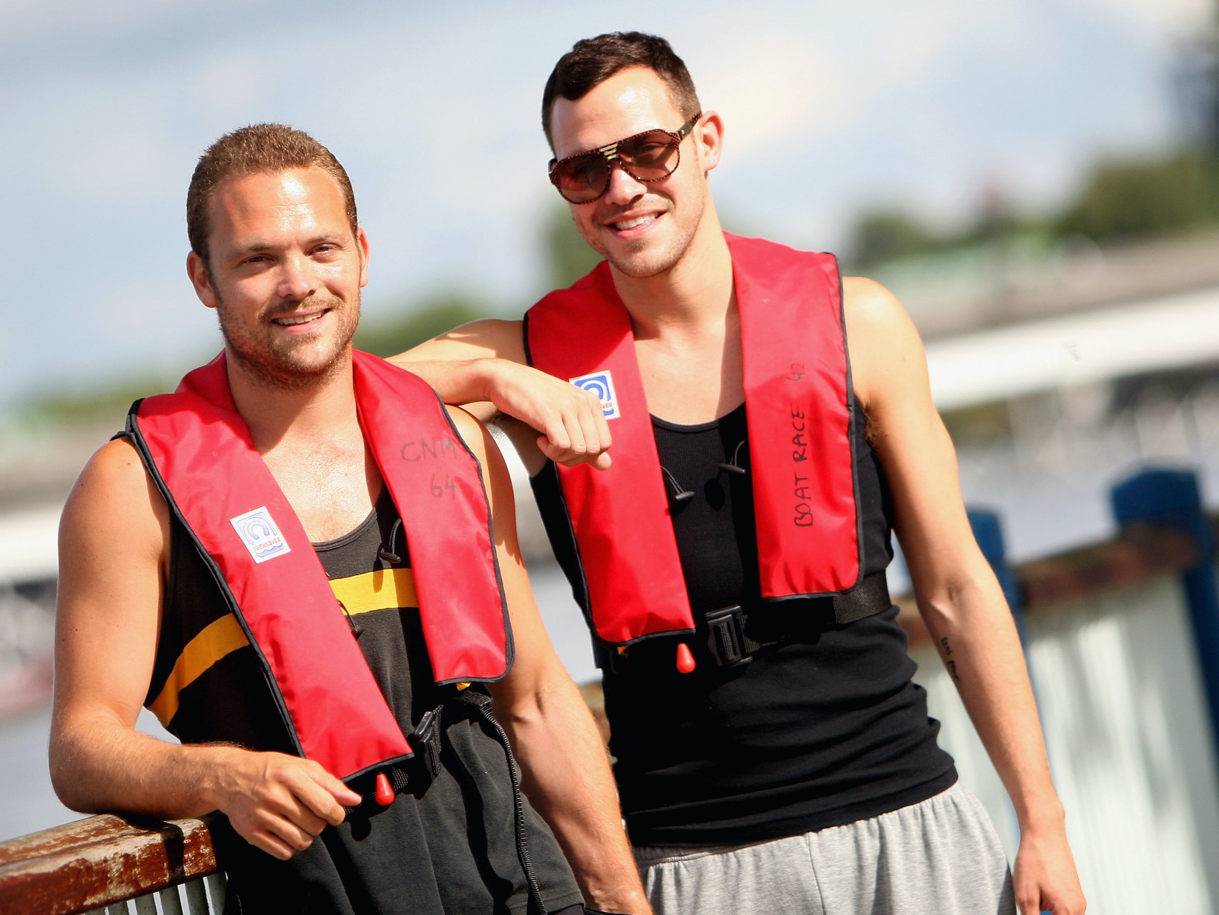 Will Young (right) with his brother Rupert in 2008