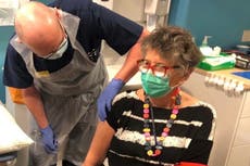 GBBO judge Prue Leith among first to receive ‘painless’ Pfizer vaccine