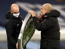 Guardiola explains argument with fourth official during City draw