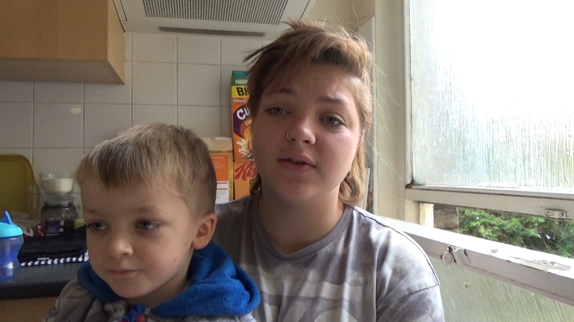 Jenny, one of the 253,000 people living in temporary accommodation across England, said her young children ‘barely any space to eat – let alone play’
