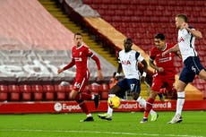 Firmino’s late header gives Liverpool crucial win over dogged Spurs