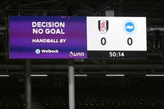 Fulham climb out of bottom three as VAR denies Lallana and Brighton 