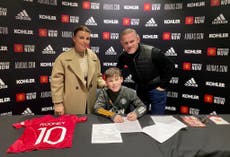 Manchester United sign Rooney’s son Kai to academy