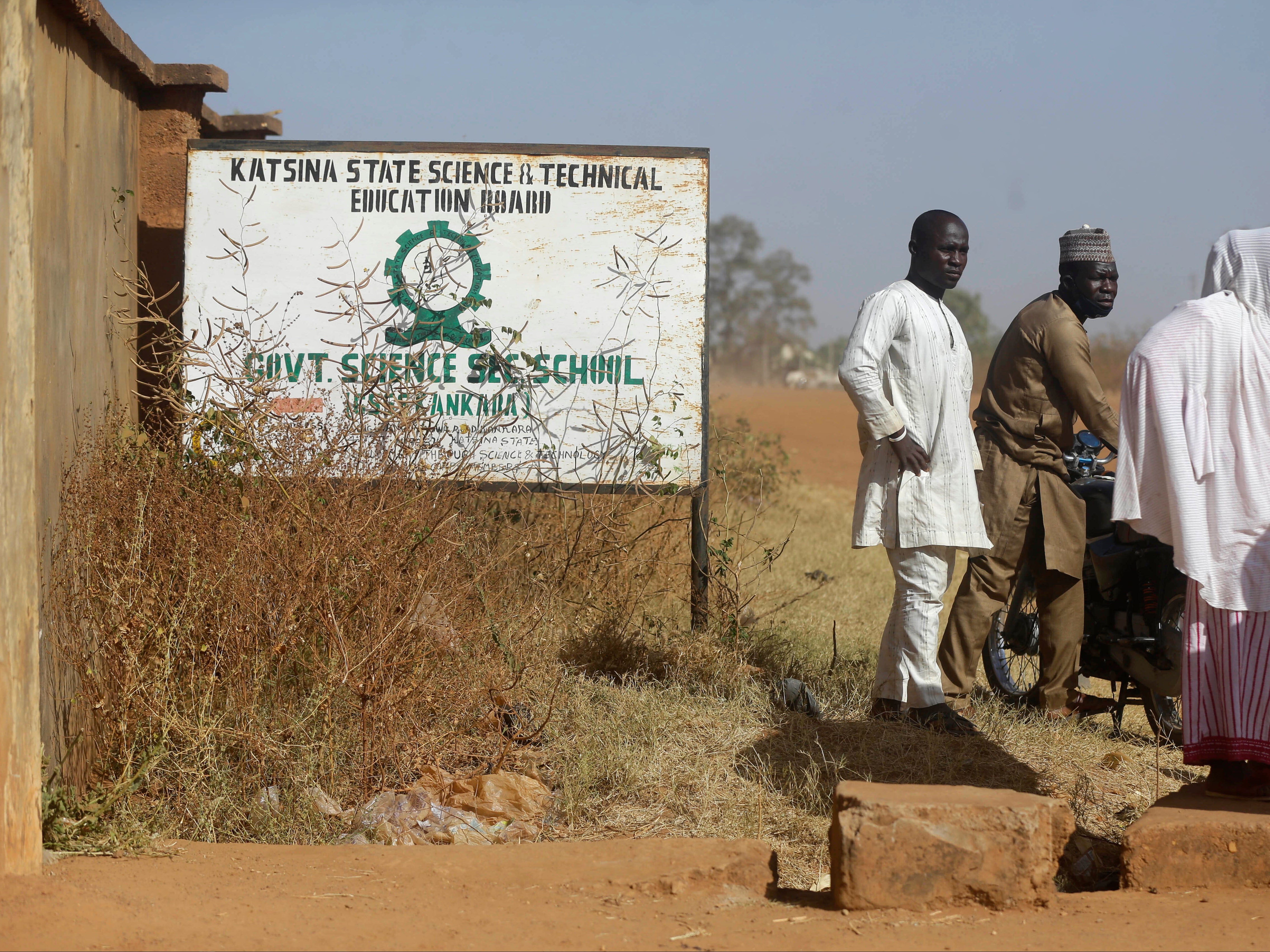 Parents wait for news on their children in Kankara, Nigeria