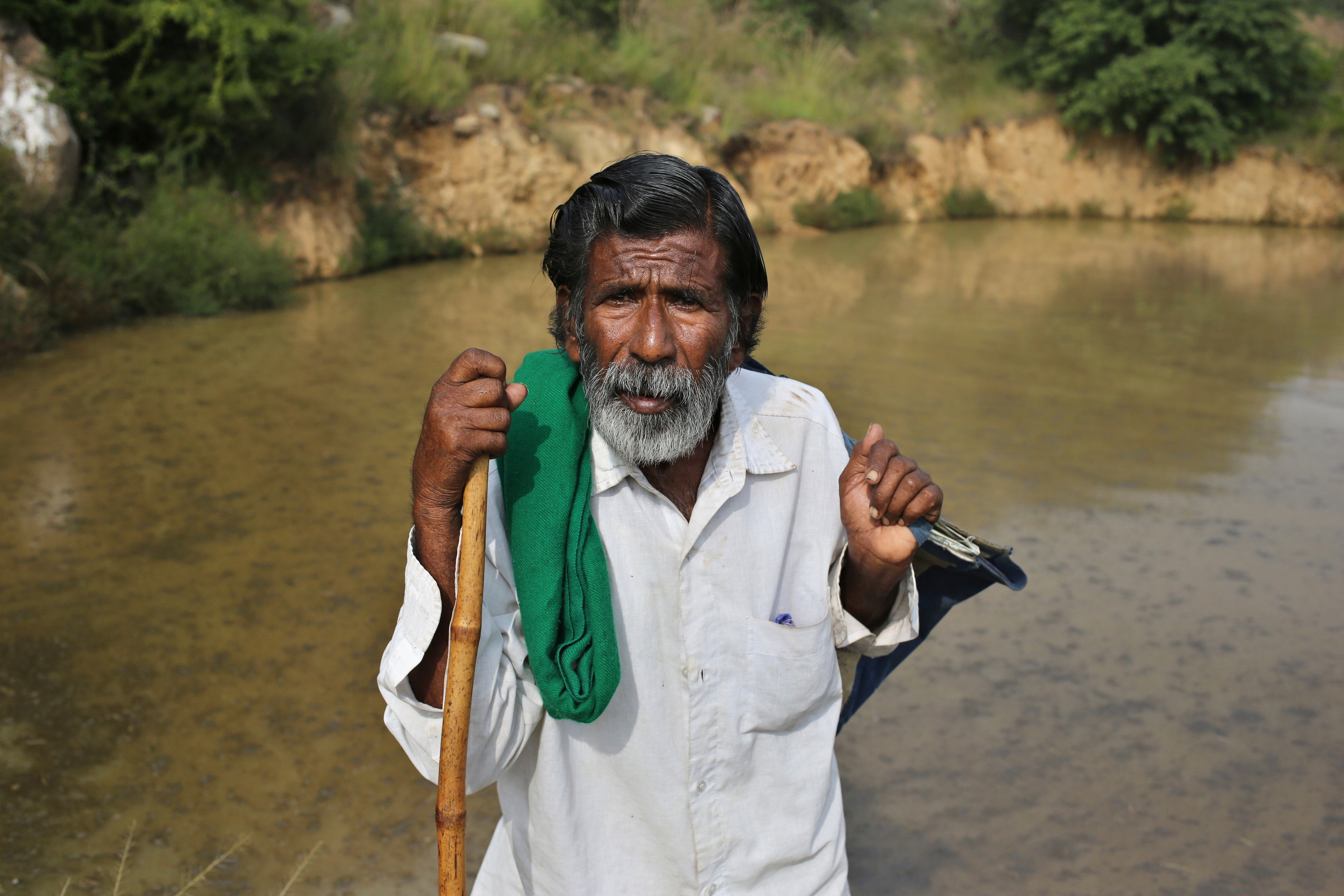 The ponds are intended to fight the problem of water scarcity&nbsp;