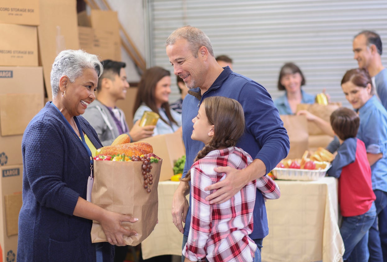 Food banks continue to help families with children during the pandemic