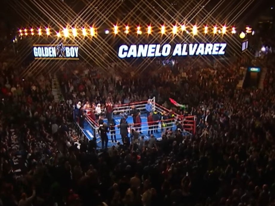 Canelo Alvarez takes on Britain’s Callum Smith in a super middleweight title fight