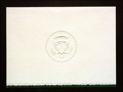 The stark white Christmas card sent by President Lyndon B Johnson in 1963, just a month after John F Kennedy was assassinated.
