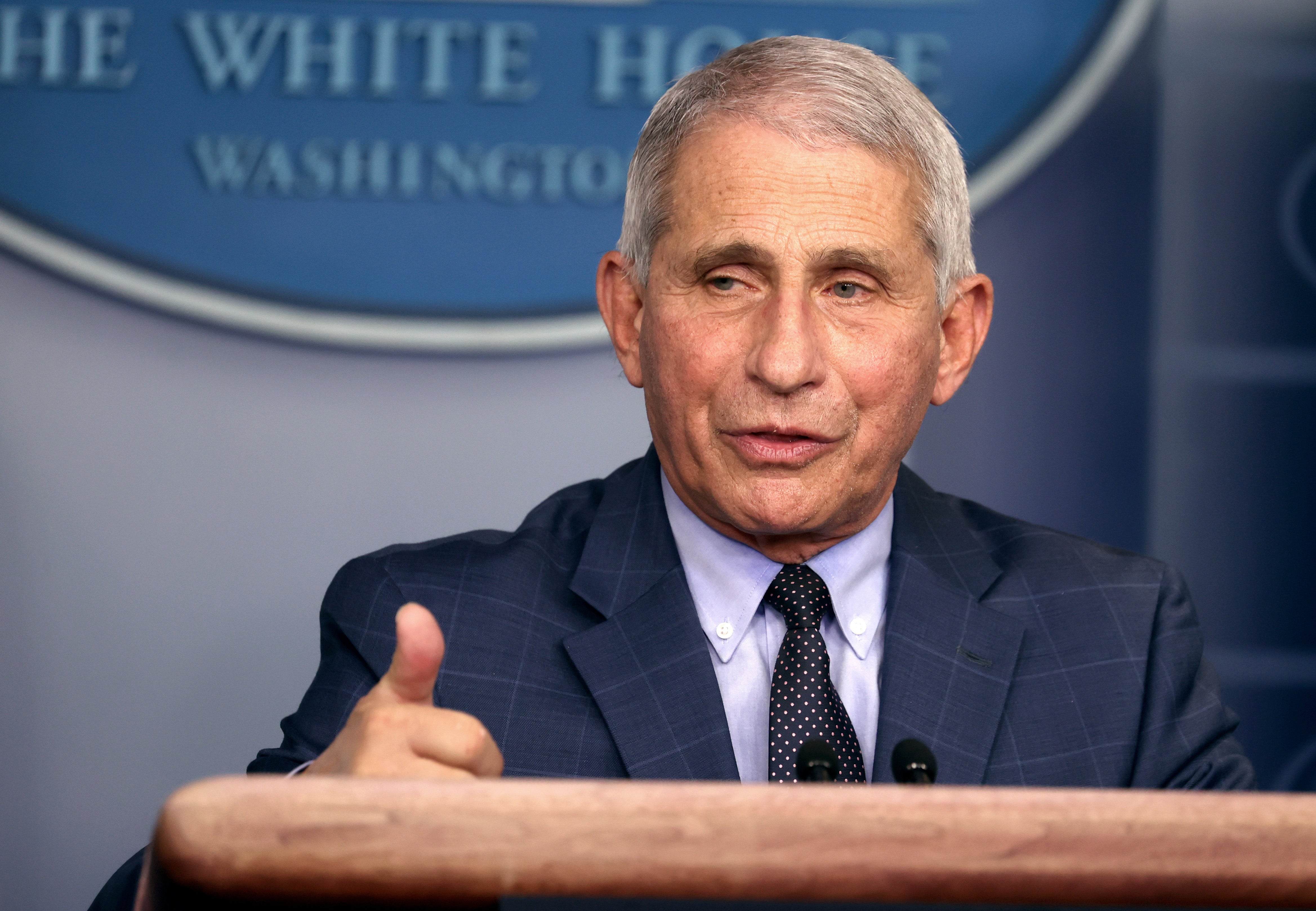 File image: Dr Anthony Fauci has had a series of public disagreements with Donald Trump during 2020 over the handling of the pandemic &nbsp;