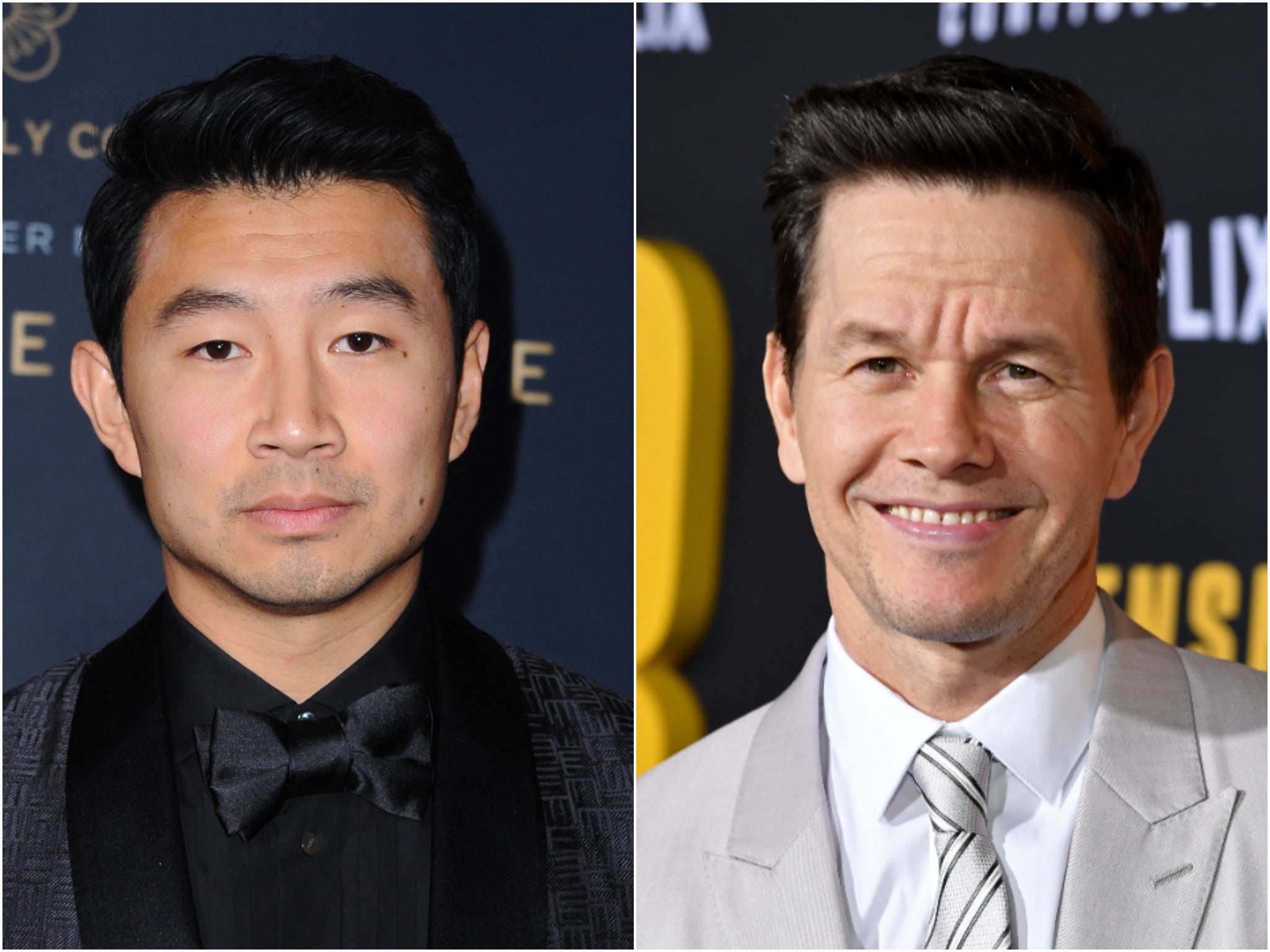 Simu Liu and Mark Wahlberg