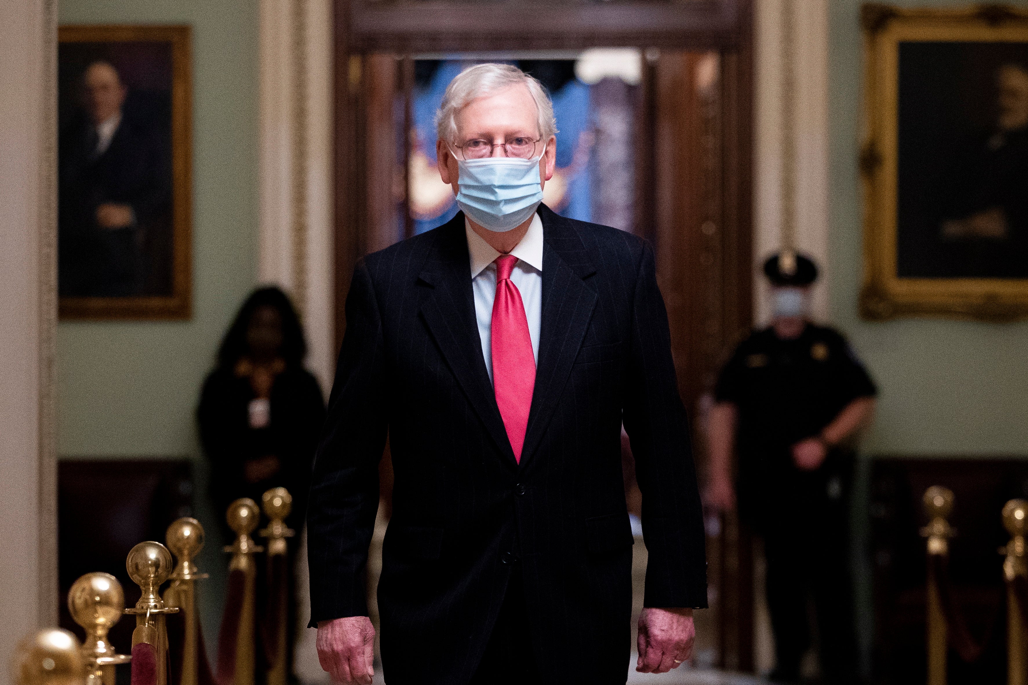 Trump mocks McConnell in presentation: ‘He was the first one off the ship’