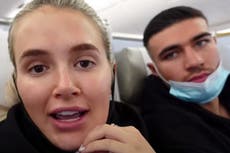 Molly-Mae Hague and Tommy Fury criticised for not wearing face masks