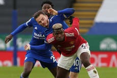 Player ratings as Leicester come from behind twice to draw vs Man Utd