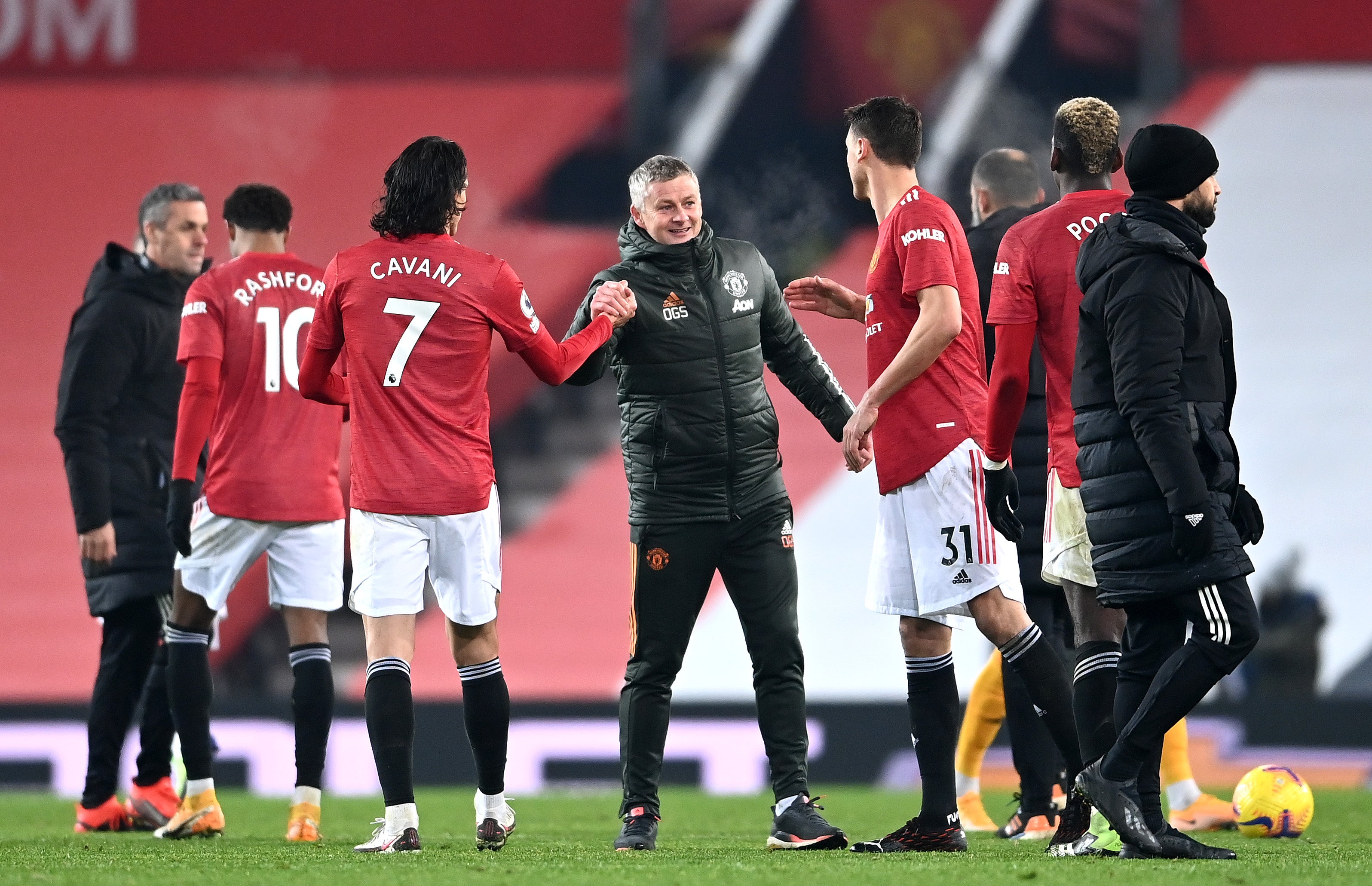 Ole Gunnar Solskjaer revels in United’s victory