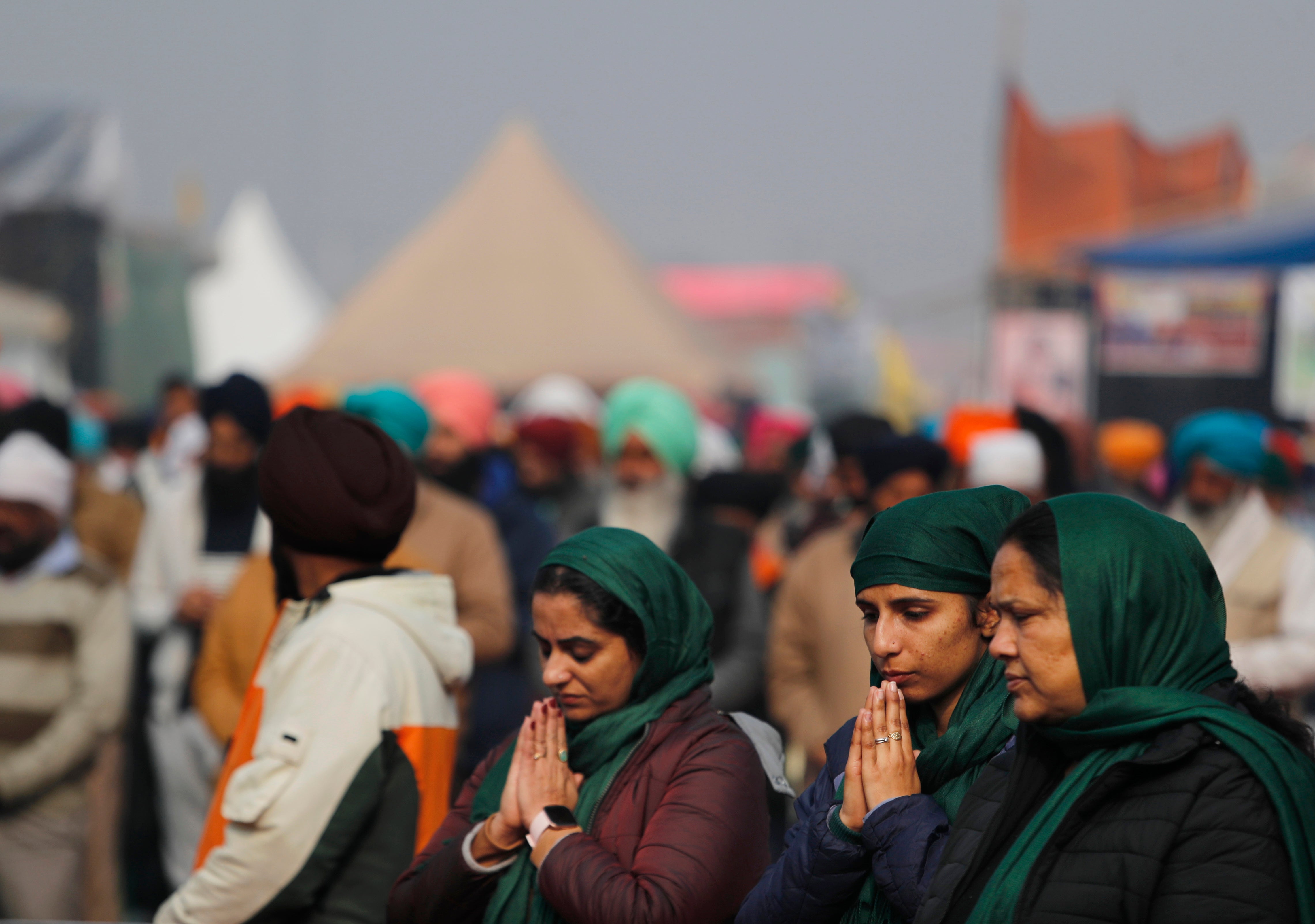 India Farmer Protests Women