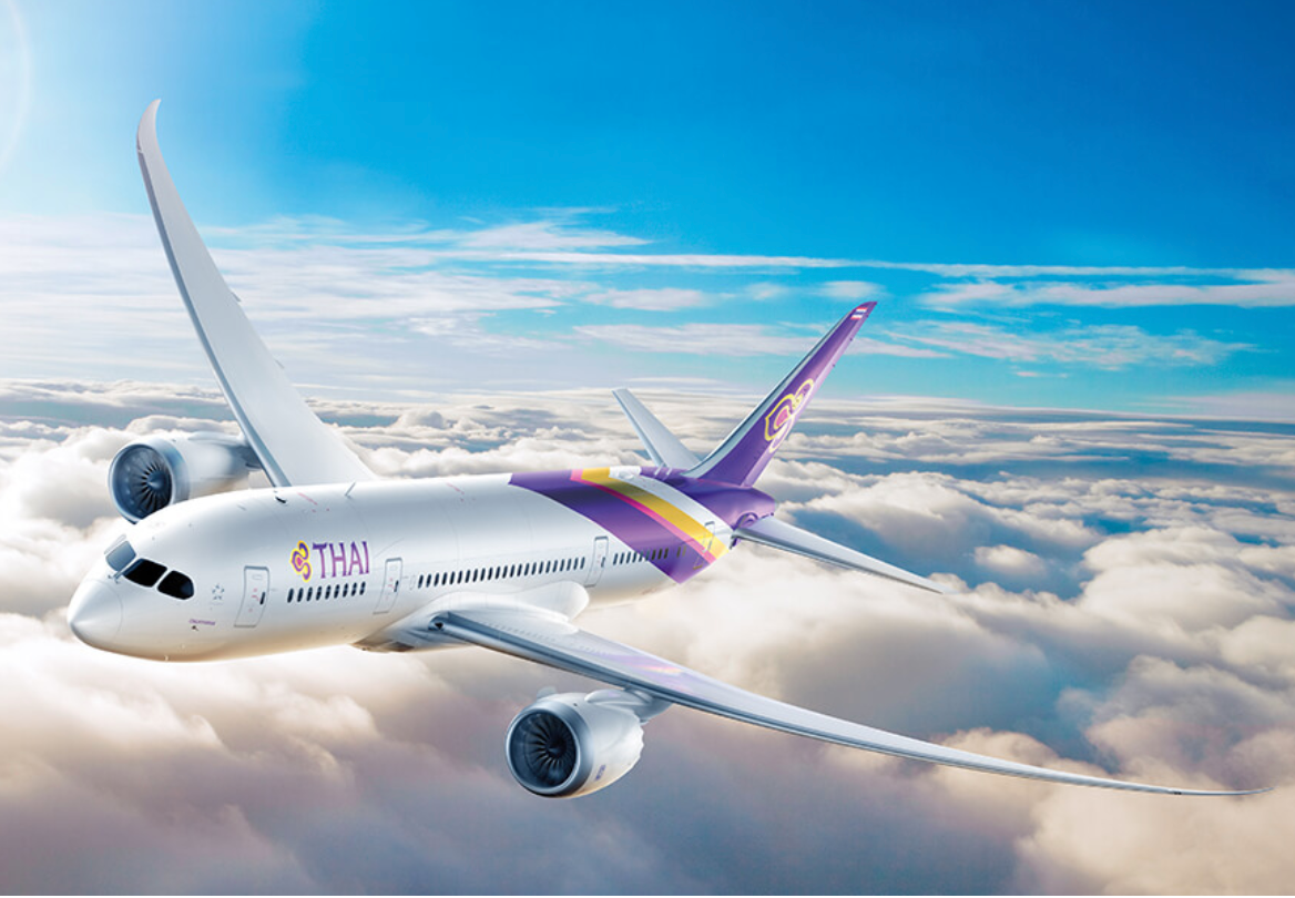 Flying dry: Thai Airways aircraft