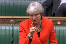 Theresa May tells MPs her Brexit deal was better than Boris Johnson’s