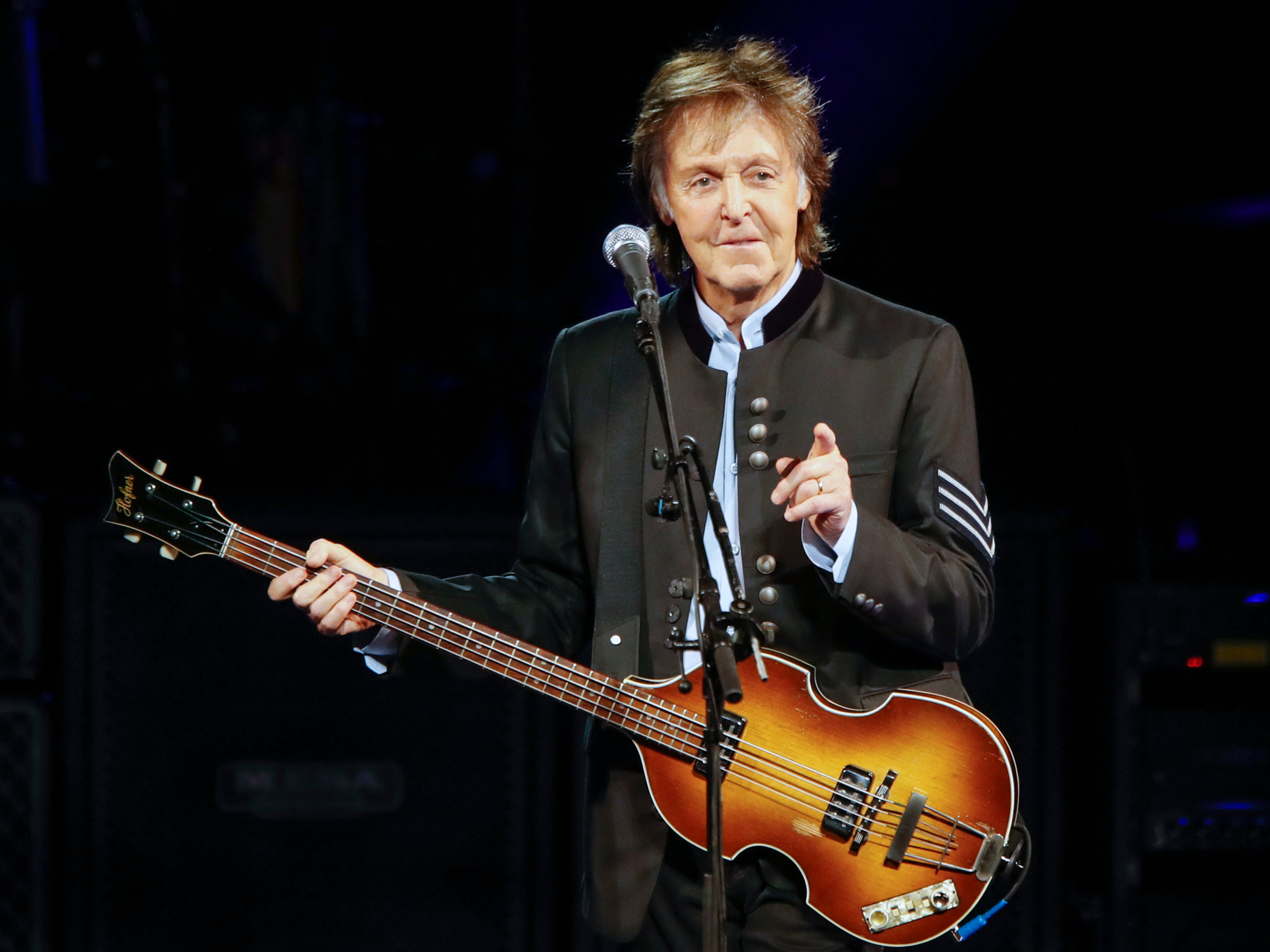 Paul McCartney performs in Tinley Park, Illinois on 26 July 2017