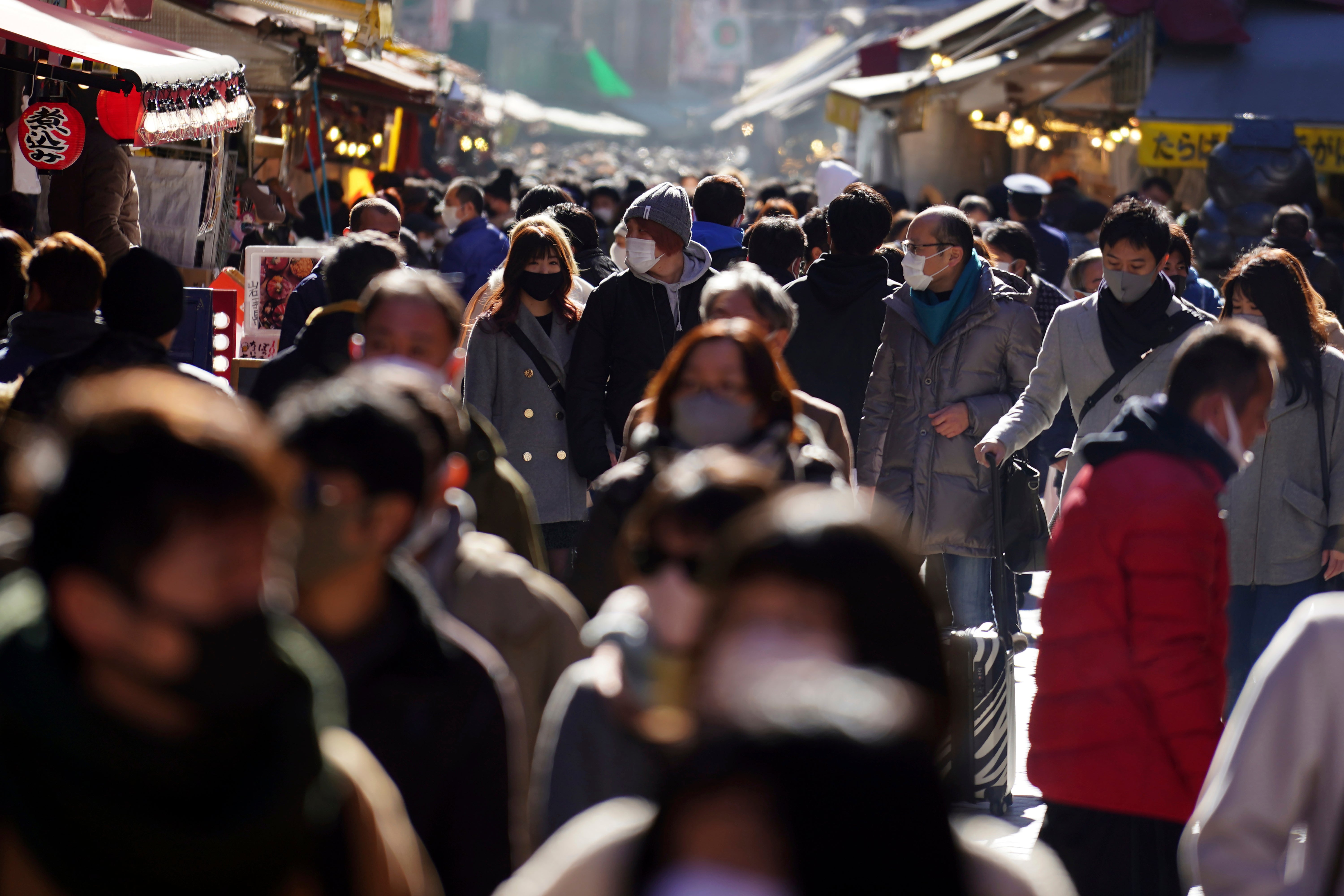 Virus Outbreak Japan New Year's Eve