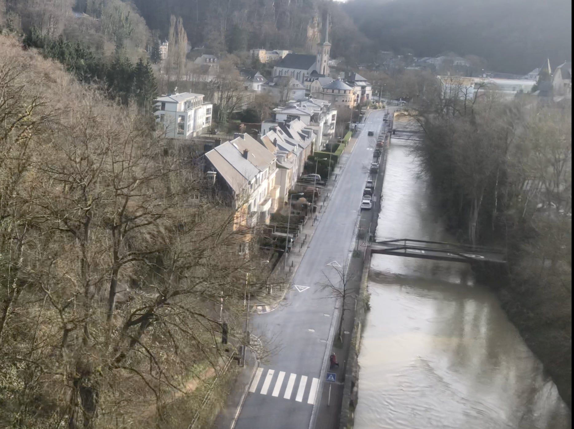 Bright future: View from a free train in Luxembourg