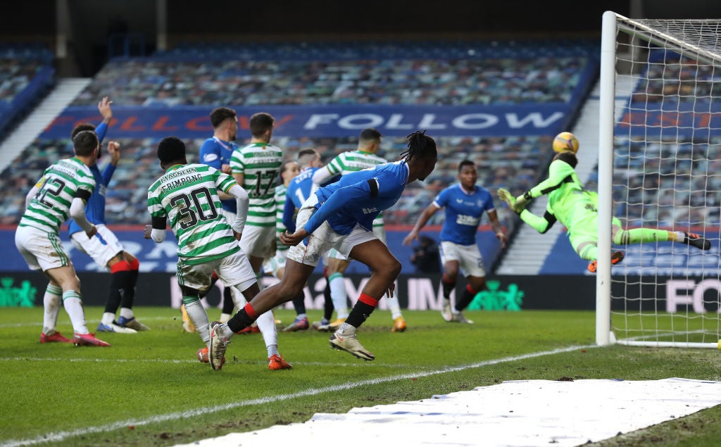 Rangers score against Celtic