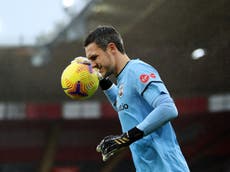 Saints keeper McCarthy tests positive for Covid before Liverpool game