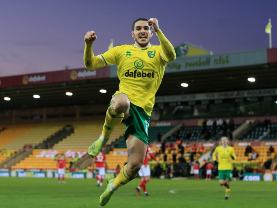 Norwich midfielder Emi Buendia