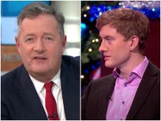 Piers Morgan calls James Acaster a ‘pasty-faced weasel’