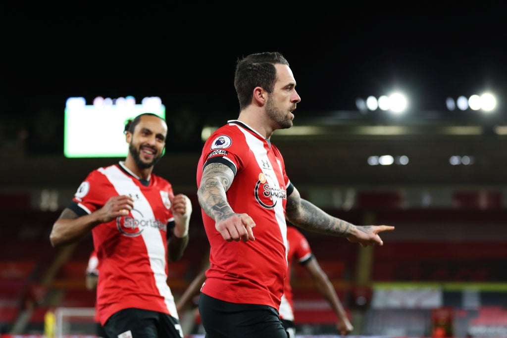 Danny Ings celebrates