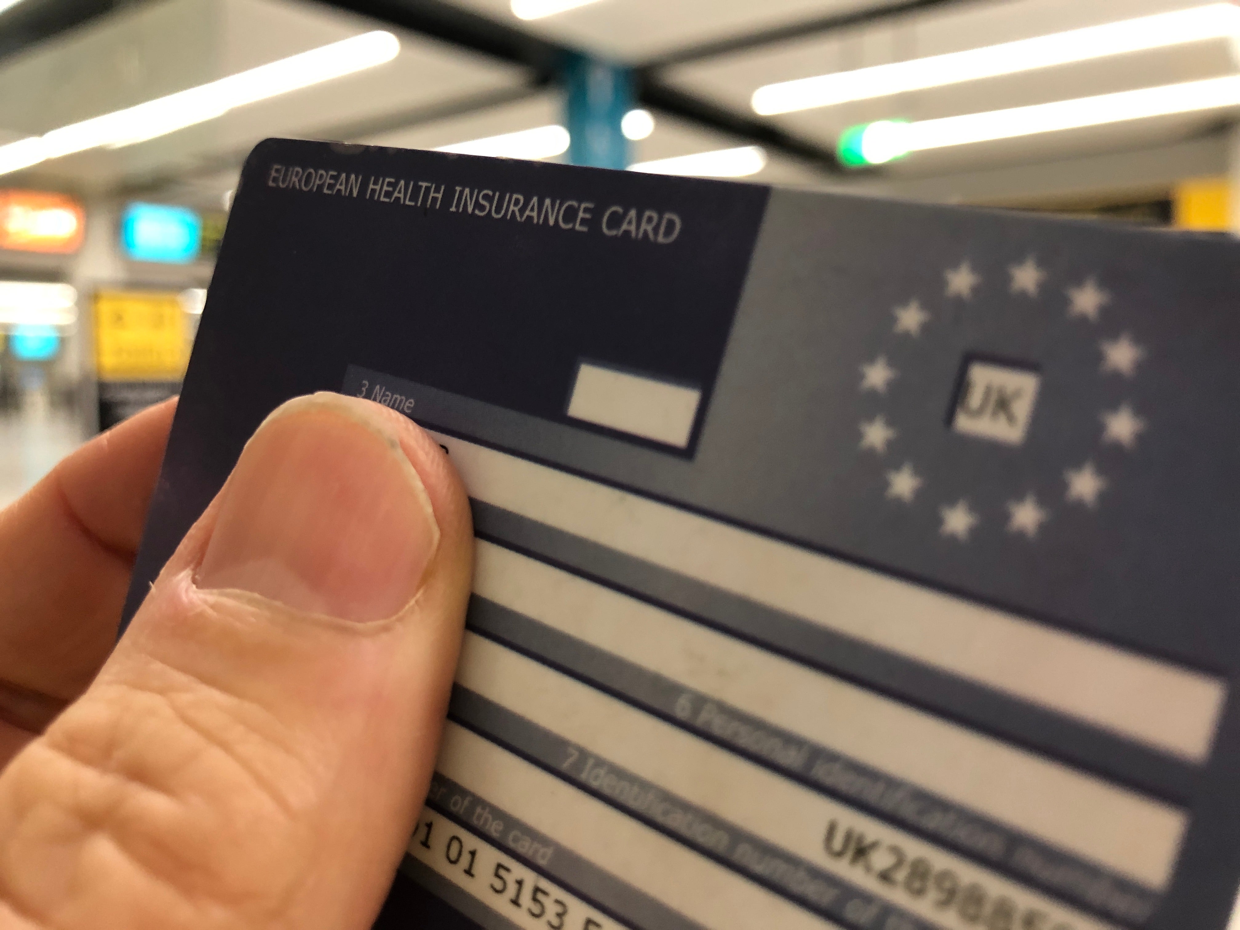 Still acceptable: European Health Insurance Card (Ehic)