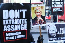 Judge refuses to free Julian Assange on bail as US appeals ruling against extradition