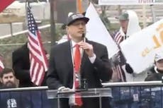 ‘Mass spreader event’: Trump supporter tells crowd to hug each other