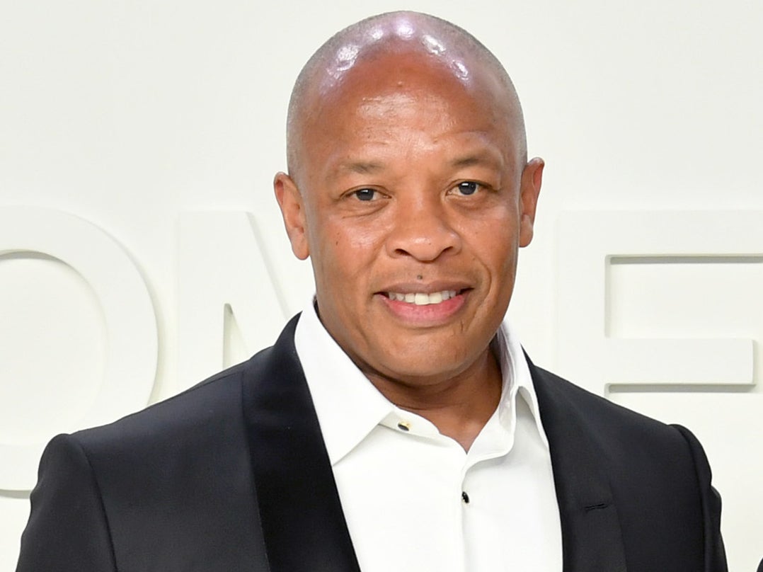 Dr Dre at a fashion show on 7 February 2020 in Hollywood, California