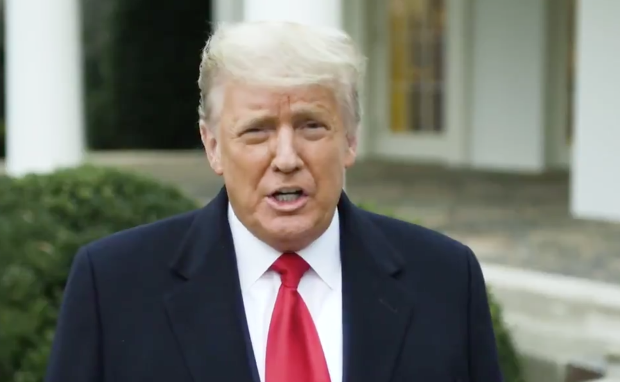 President urged people to leave several hours after they stormed Capitol building 