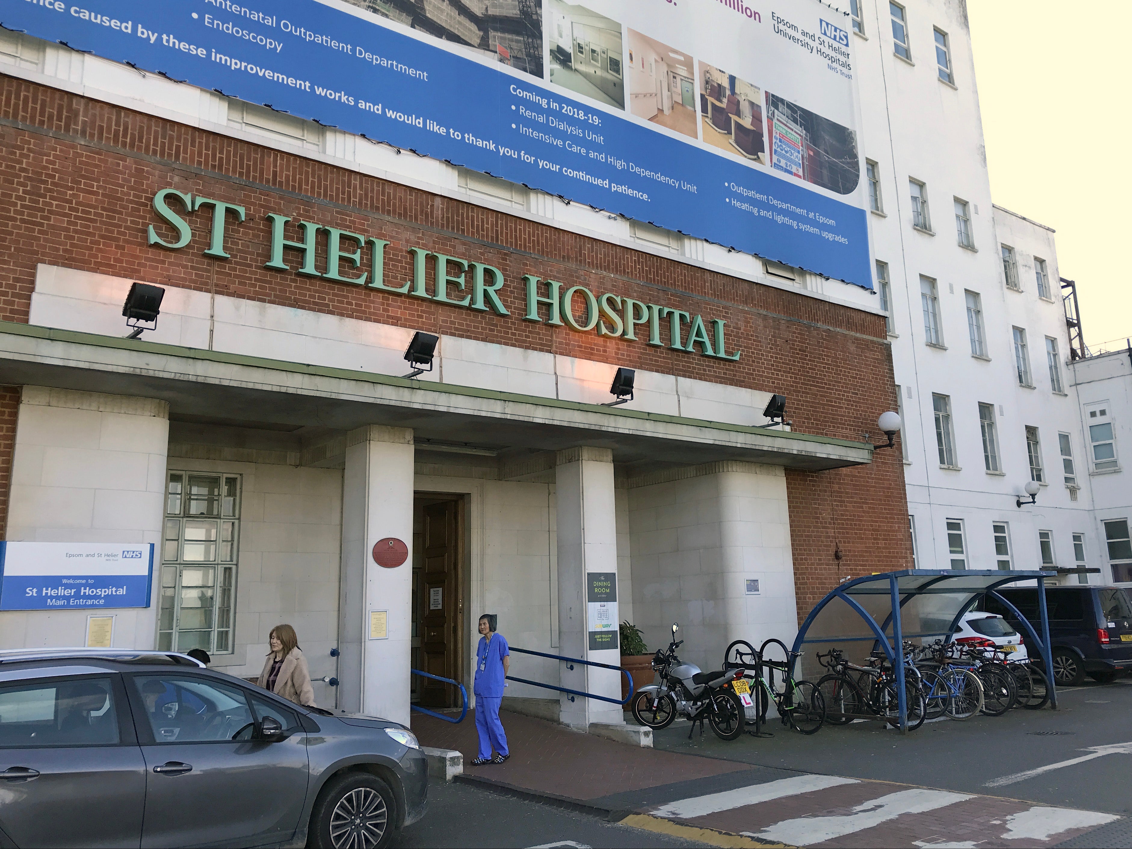 St Helier Hospital in Sutton, south London, where Ms Hamilton claimed she was left out of a morning tea round