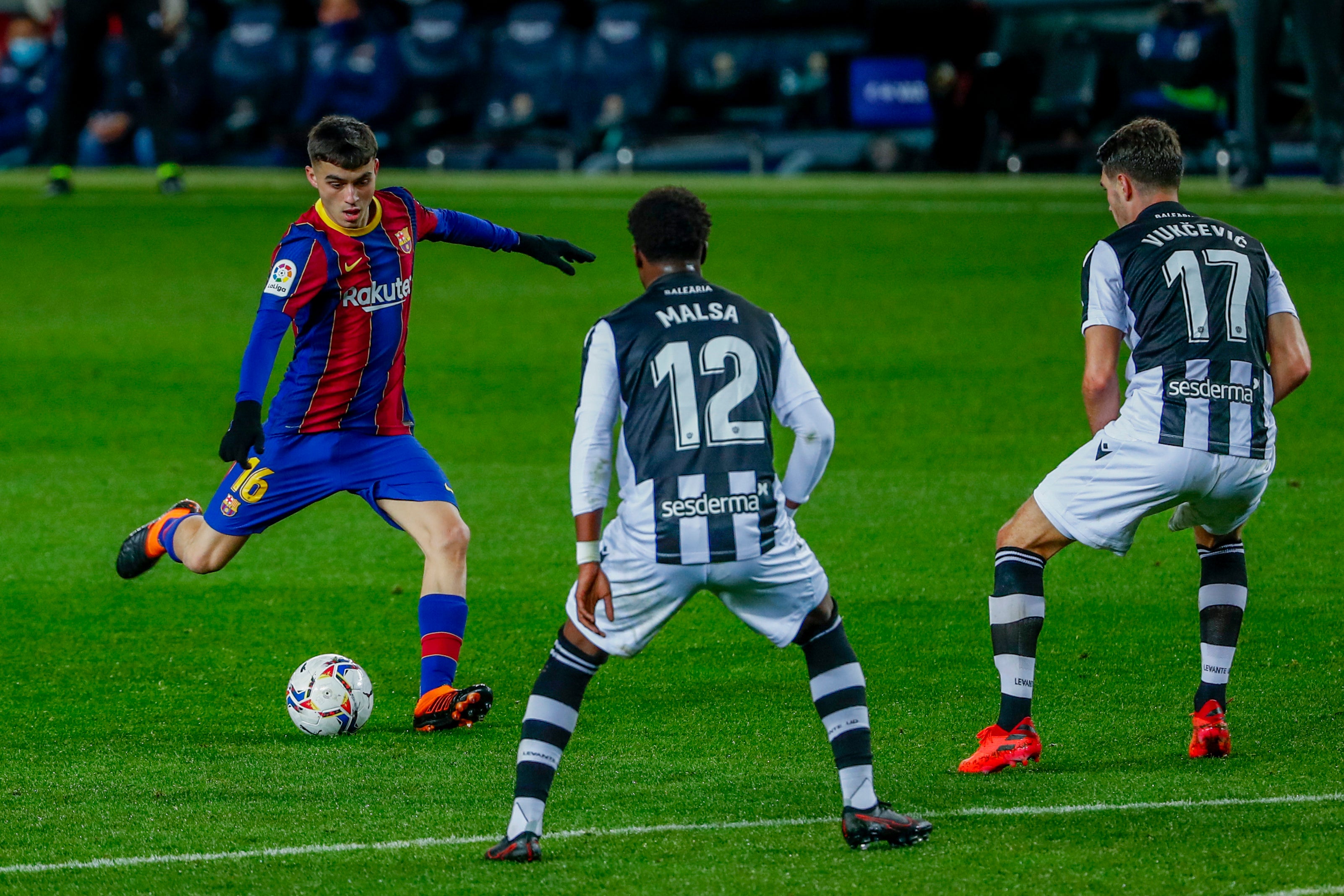 Spain youngster Pedri in action for Barcelona