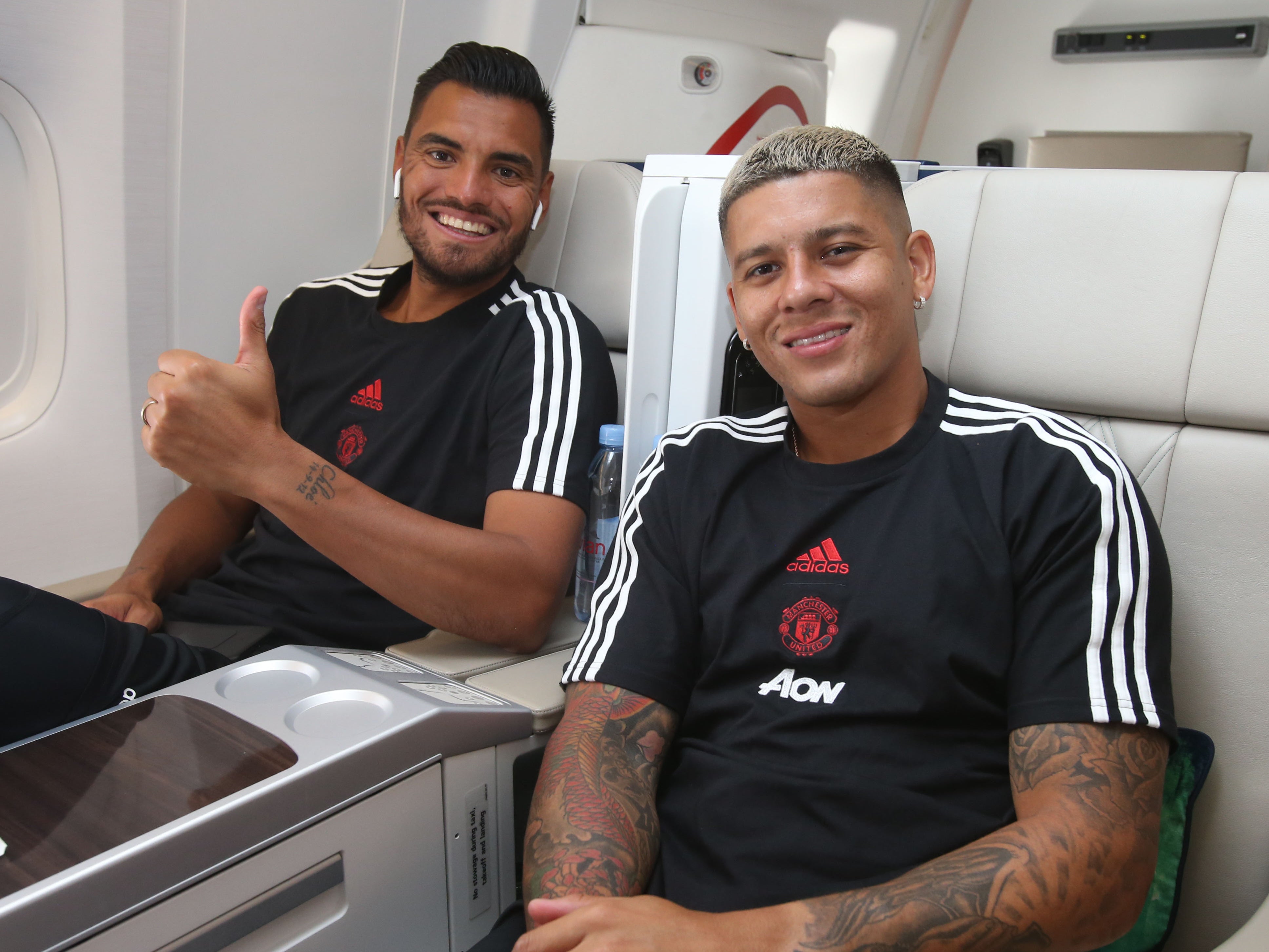 Manchester United pair Sergio Romero and Marcos Rojo