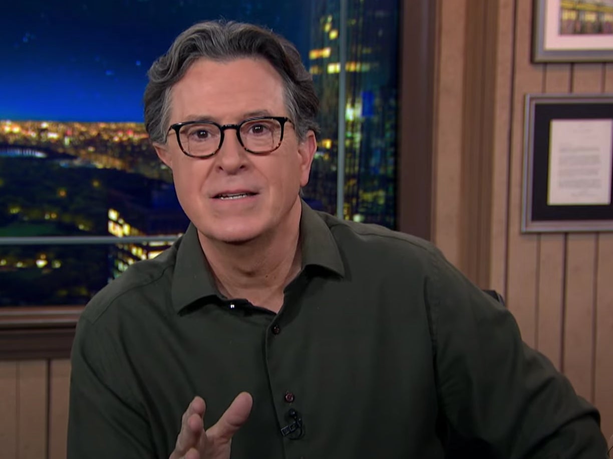 Stephen Colbert denounced Donald Trump’s latest video in a segment on Thursday night