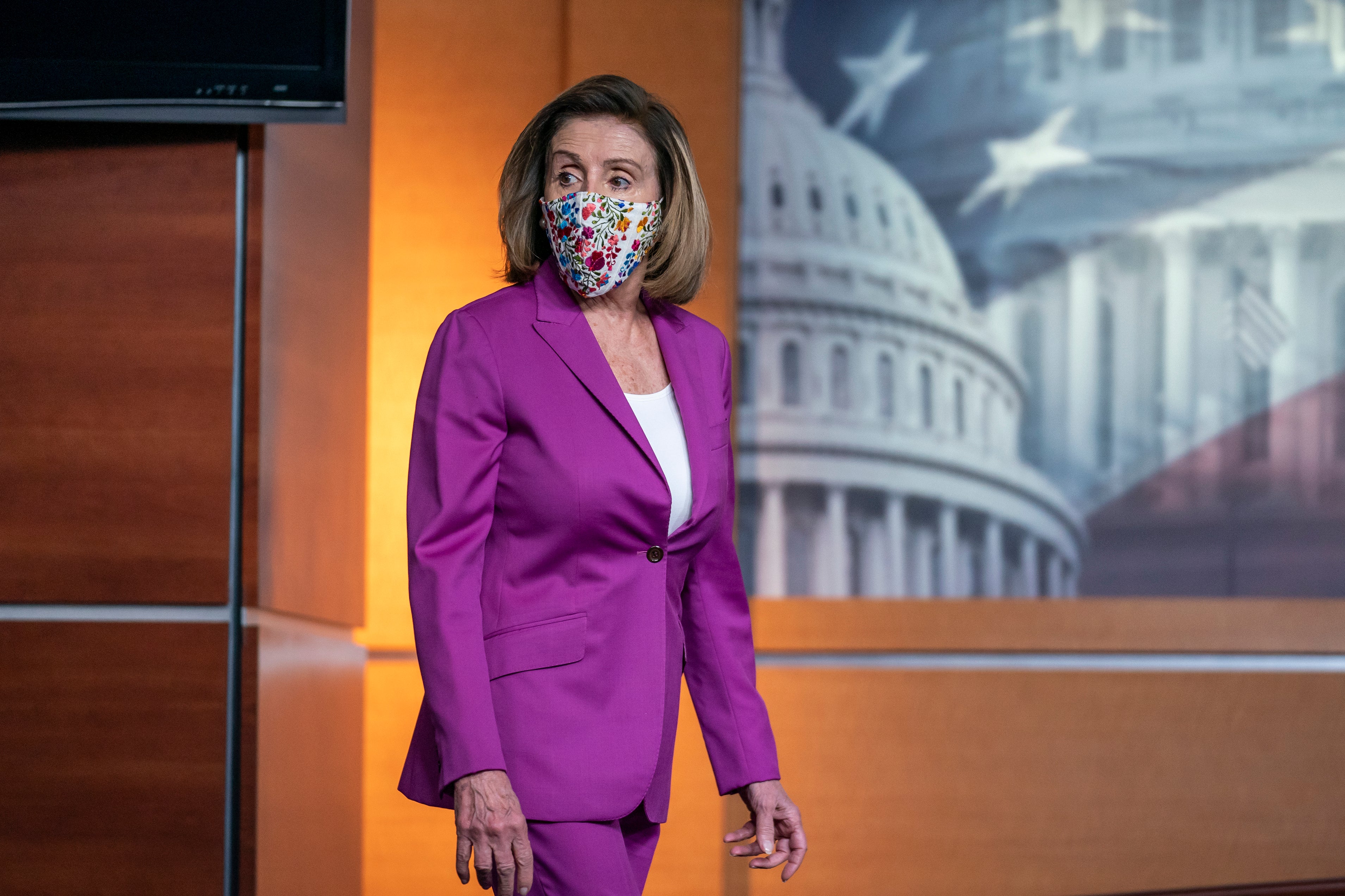 APTOPIX Pelosi Trump