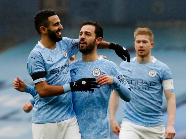 Bernardo Silva celebrates scoring