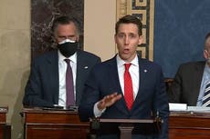 Josh Hawley is only senator to vote no on all Biden cabinet confirmations