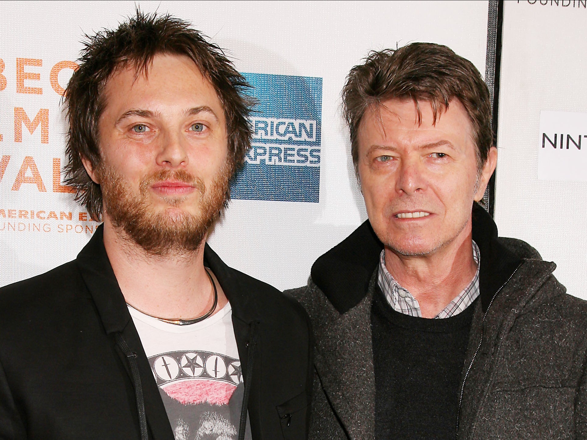 Duncan Jones and David Bowie at the premiere of ‘Moon’ in 2009.