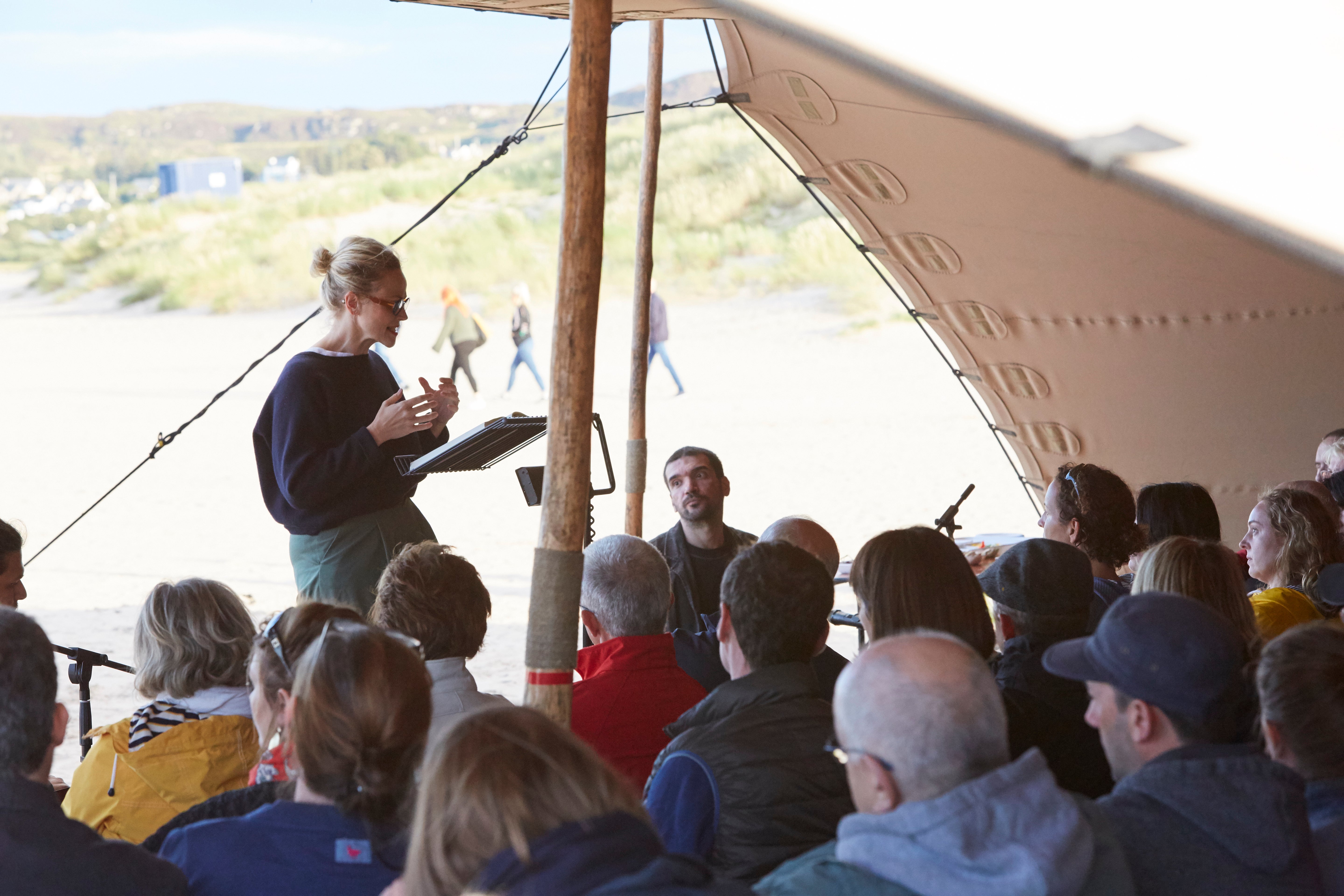 Actor Maxine Peake reading Homer's ‘Odyssey’ on a Donegal beach