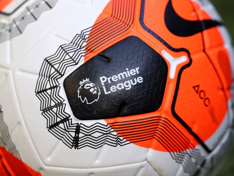 A general view of the Premier League logo