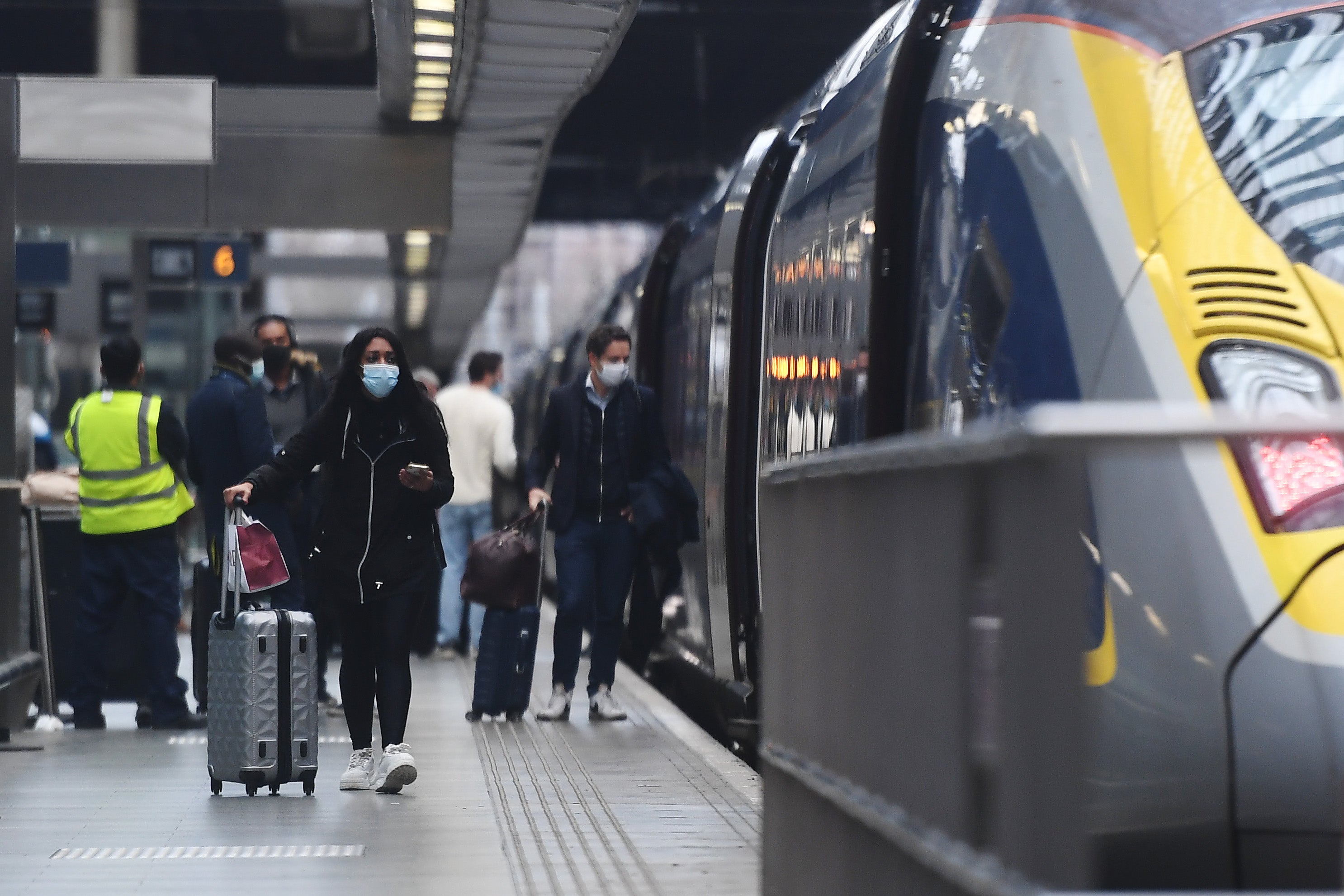 Eurostar train at London St Pancras