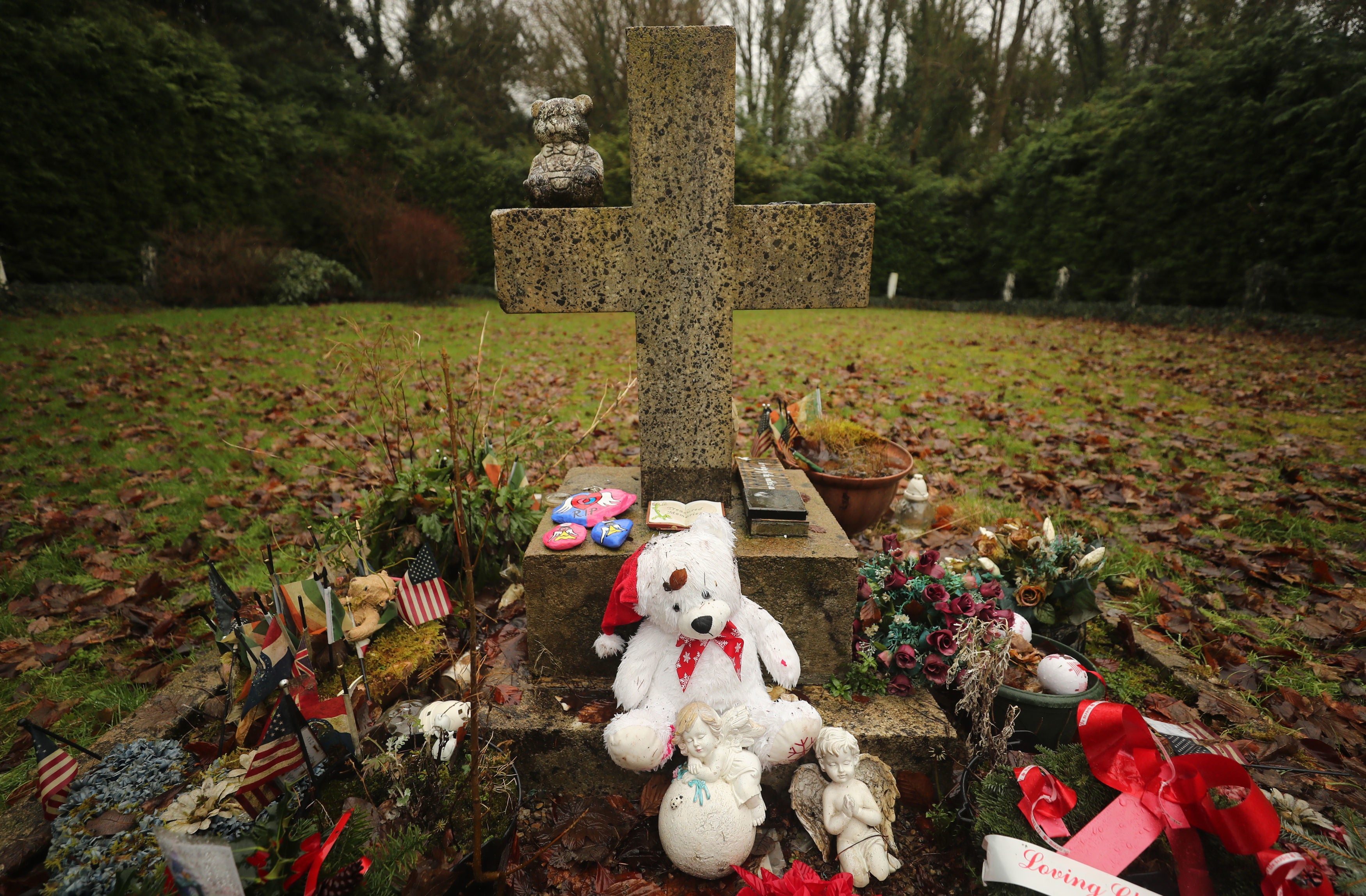 An infants graveyard is pictured at Sean Ross Abbey in Roscrea, Tipperary, where a mother and baby home operated between 1930 and 1970.