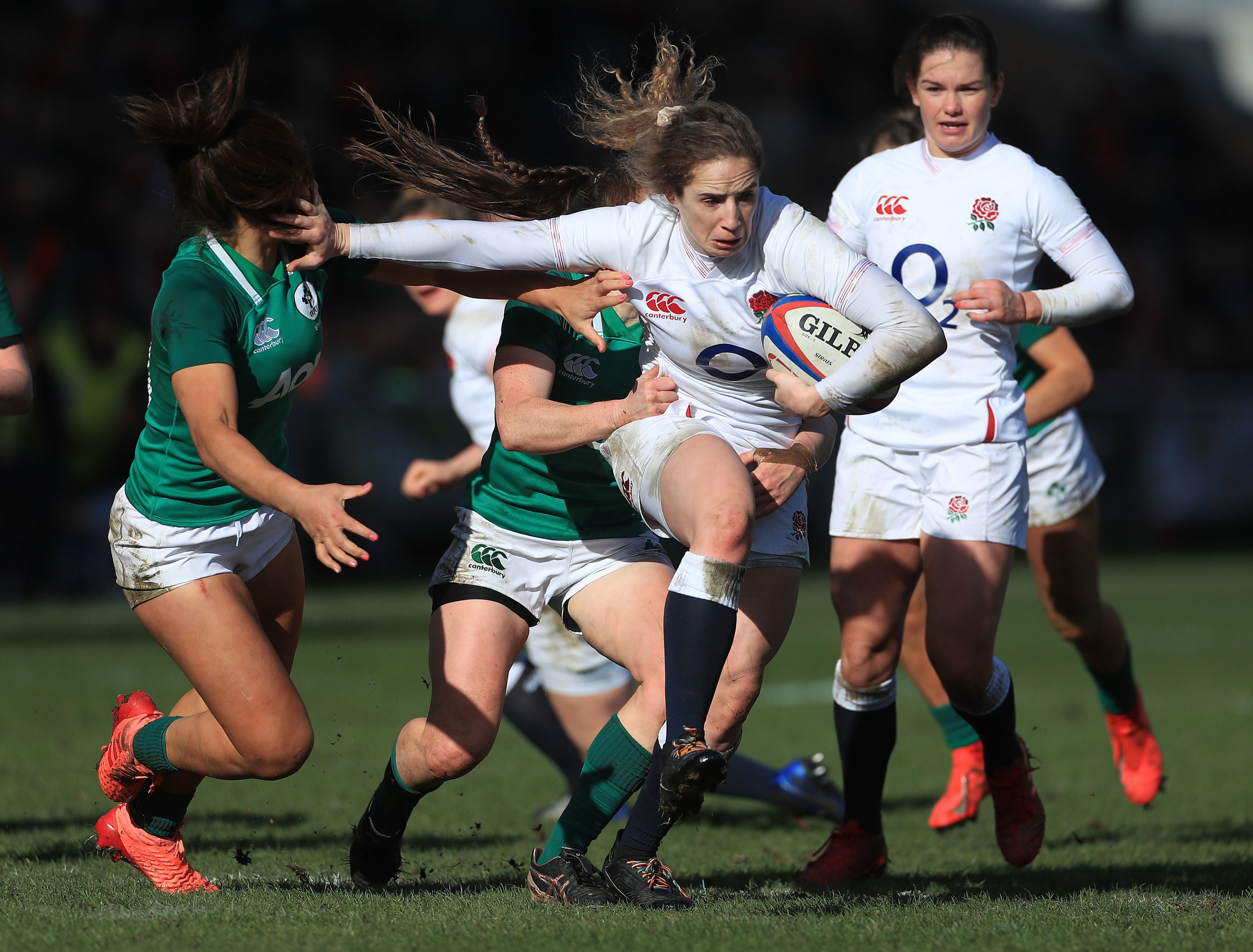 England in action against Ireland in the 2020 tournament