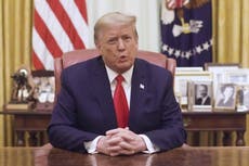 Trump releases video after being impeached again