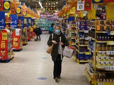 Wearing a mask helps when I buy a cartful of crisps and chocolate