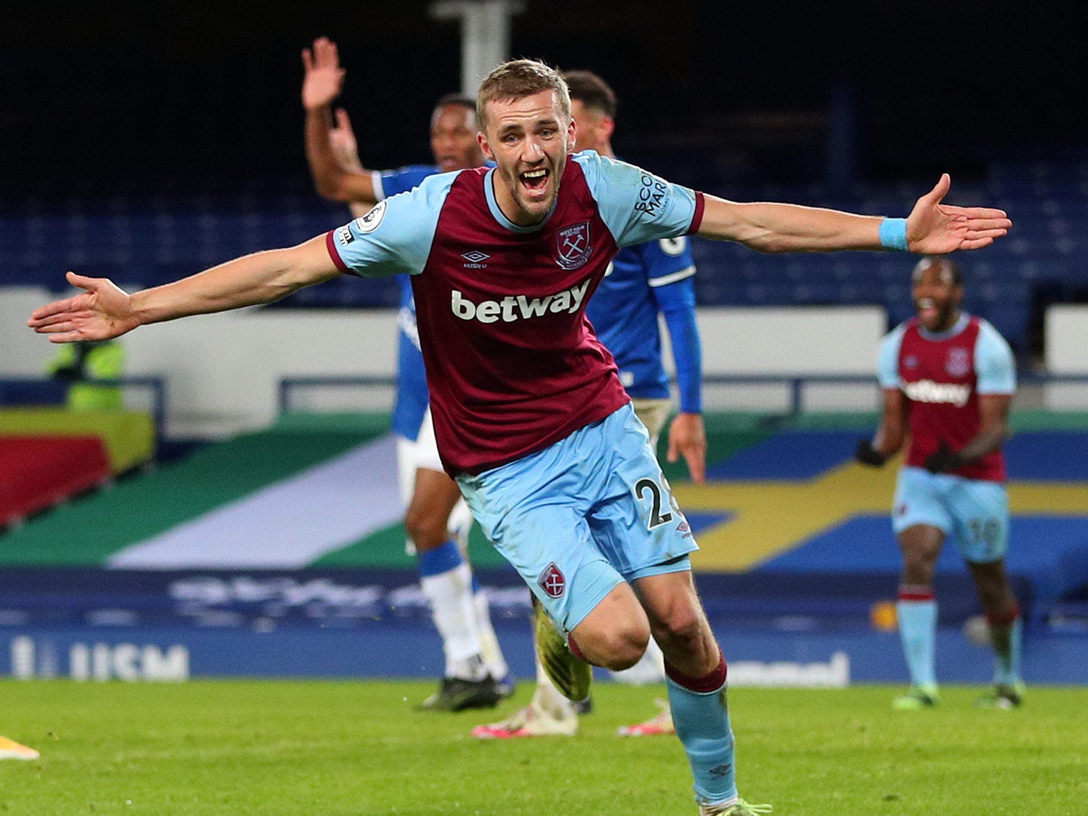 West Ham midfielder Tomas Soucek